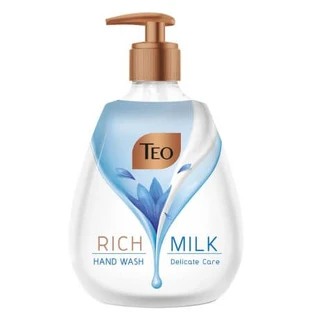 Sapun lichid pentru maini Rich Milk, Delicate Care, 400 ml, Teo