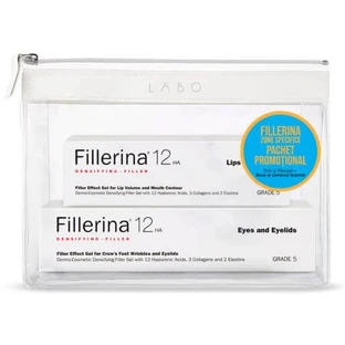 Pack Tratamiento Ojos + Contorno Labios 12 HA, Grado 5, 15 ml + 7 ml, Fillerina