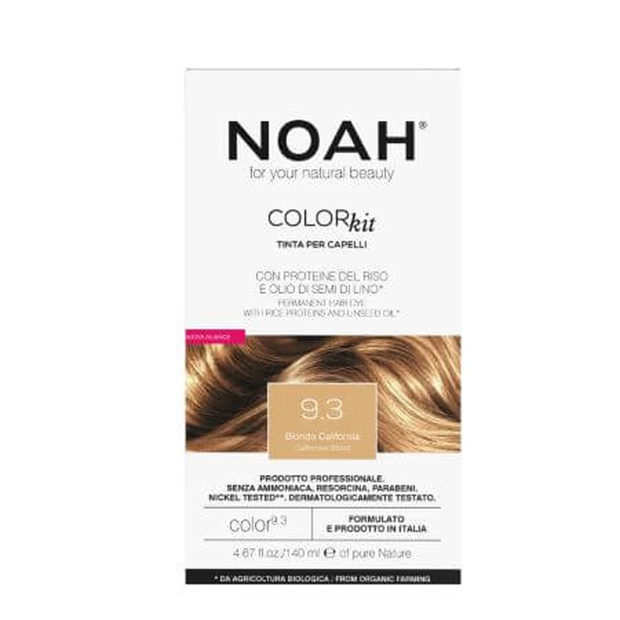 Natuurlijke haarkleuring, Blond California 9.3, 140 ml, Noah