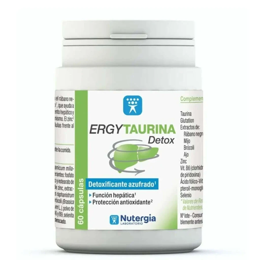 Nutergia Ergytaurina Detox Hepático 60 cápsulas