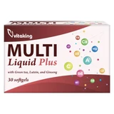Multivitamine Liquid met mineralen, ginseng en luteïne, 30 gelcapsules, Vitaking