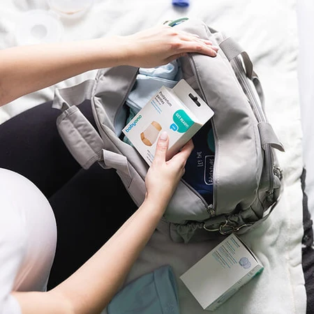 BabyOno, Reisetasche für Mütter, grau
