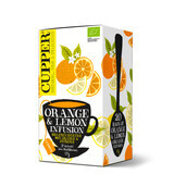 Cupper biologische sinaasappel- en citroenthee, 50g, Allos Hof