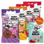 Bunny Ninja Fruit Rolls set, snack de fruits, 4 x 15 g + livre de coloriage gratuit