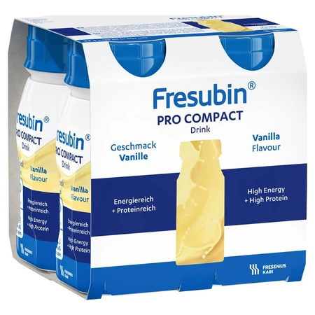 Fresubin Pro Compact Drink, voedingspreparaat, vanillesmaak, 4 x 125 ml