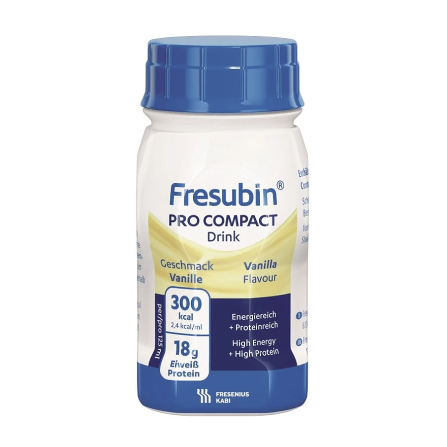 Fresubin Pro Compact Drink, voedingspreparaat, vanillesmaak, 4 x 125 ml