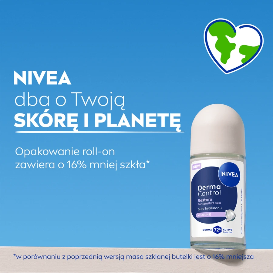 Nivea Derma Control Restore, antiperspirant, roll-on, 50 ml