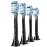 Philips, vervangende opzetborstels voor Sonicare C3 Premium Plaque Defence sonische tandenborstel, zwart, 4 stuks