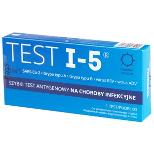 Test I-5 combo 5in1, snelle antigeentest voor infectieziekten, 1 stuk