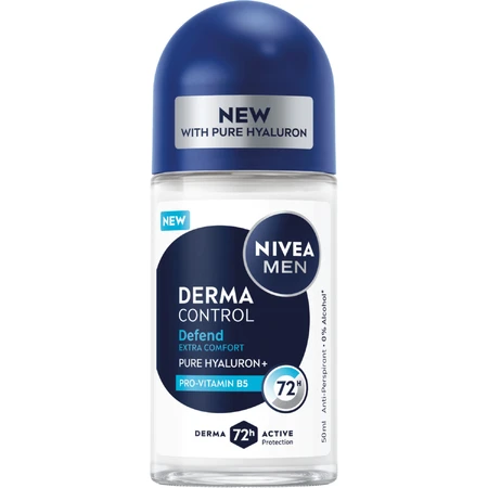 Nivea Men Derma Control Defend, antitranspirant, roll-on, 50 ml
