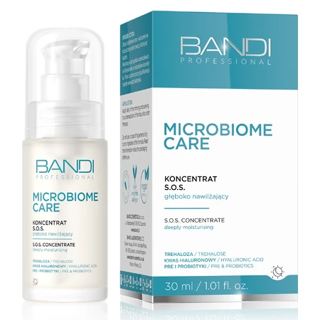 Bandi Microbiome Care, S.O.S diep hydraterend concentraat, 30 ml