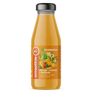 EkaMedica, smoothie, mango-pinaanas-rokitnik, 250 ml