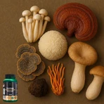 Lanco Nutritions Premium Mushroom Complex, 60 capsules