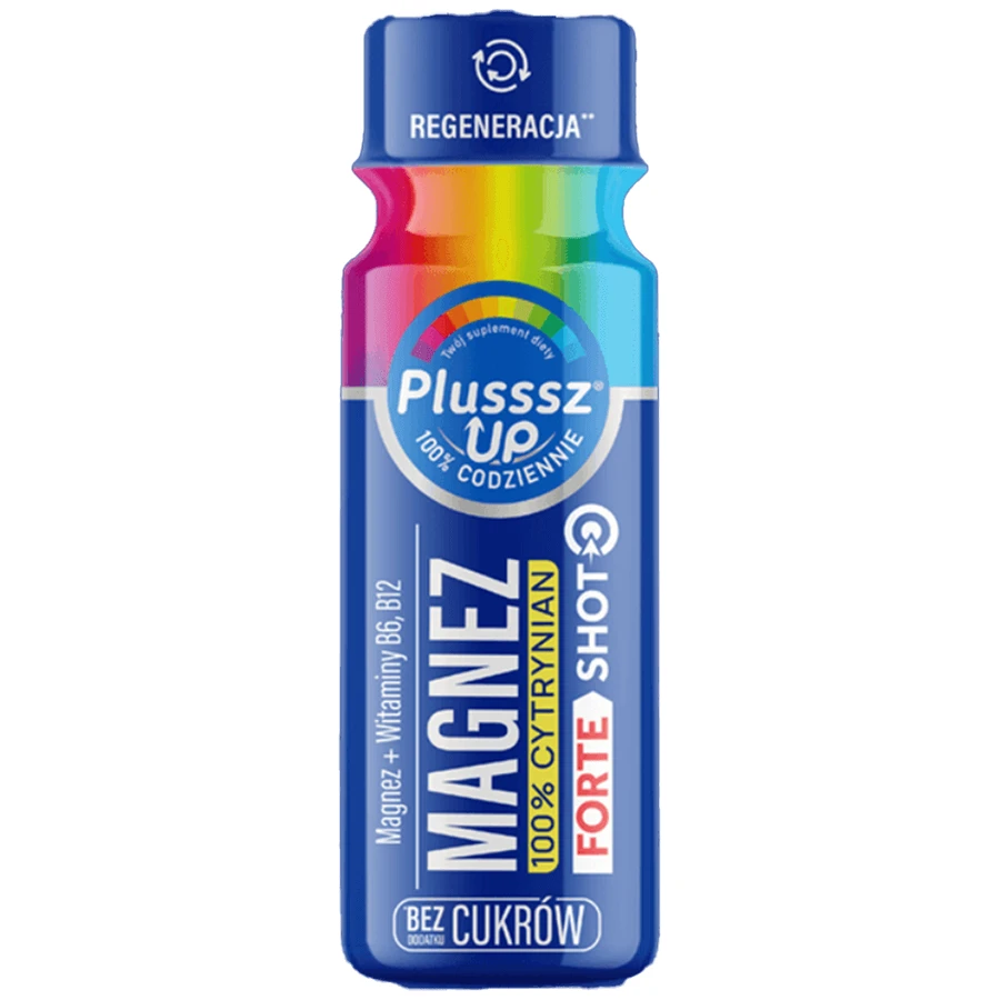 Plusssz Up Magneziu 100% Citrat Forte Shot, aromă de mango, 50 ml