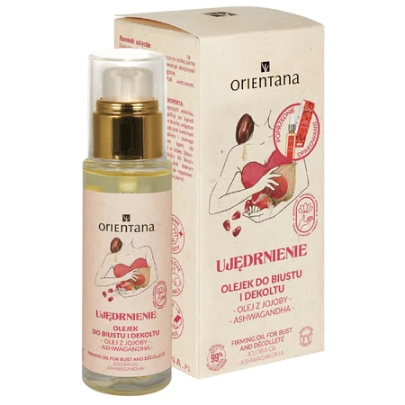 Orientana Firming, bust and décolletage oil, jojoba oil and ashwagandha, 30 ml