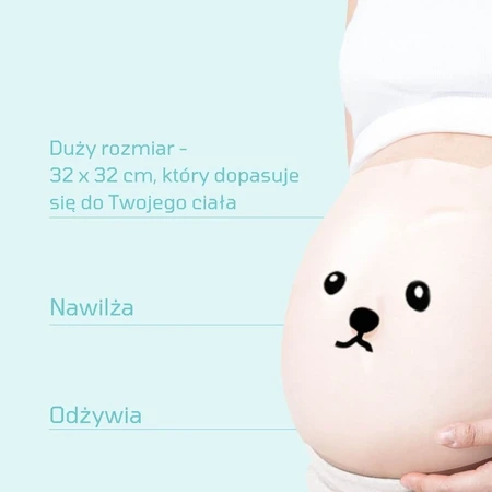 Tntn mom's, mască hidratantă pentru burtă pentru femeile însărcinate, 7 bucăți