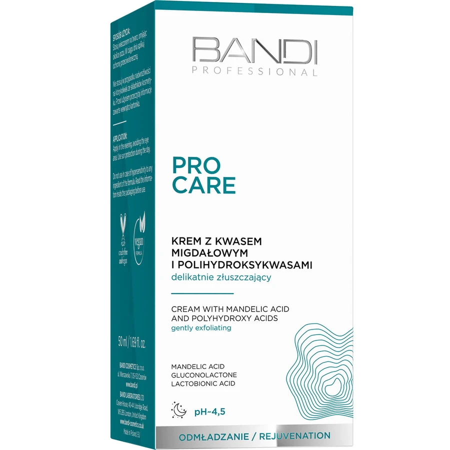 Bandi PRO Care, crème à l'acide mandélique et aux polyhydroxyacides, 50 ml