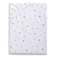 BabyMatex, sábana de muselina con banda elástica 60 cm x 120 cm, Muselina Diseño, blanco con coches