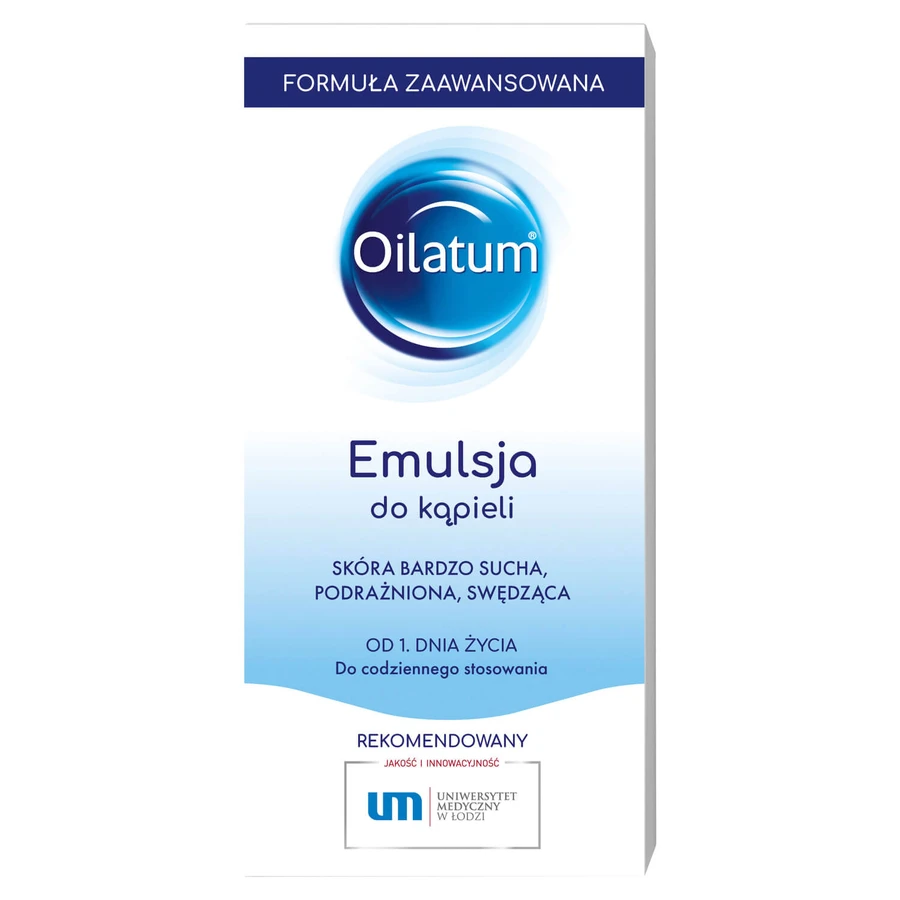 Set Oilatum Advanced Formula, émulsion pour le bain, dès le premier jour de vie, 2 x 400 ml