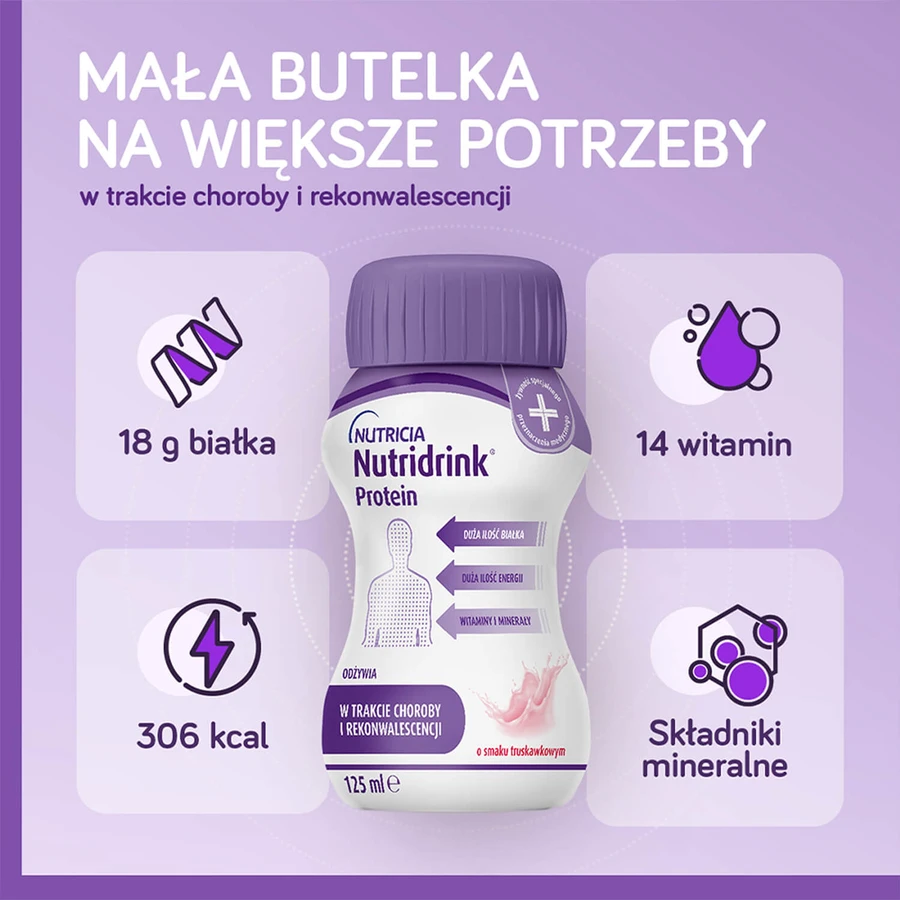 Nutridrink Protein-Kit, Nährstoffpräparat, Pfirsich-Mango, 4 x 125 ml + Erdbeergeschmack, 4 x 125 ml + Waldfruchtgeschmack, 4 x 125 ml + roter Fruchtgeschmack, 4 x 125 ml