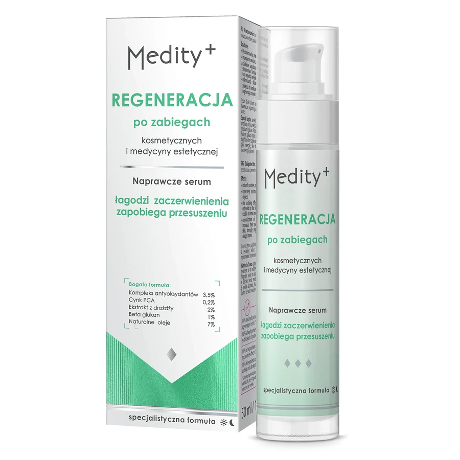 Ava Medity+ Regeneration, ser reparator după proceduri cosmetice și de medicină estetică, 50 ml