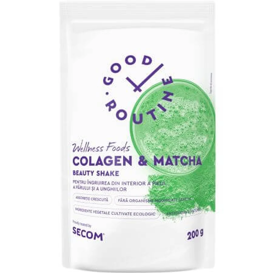 Collageen en Matcha Goed Routine, 200 g, Secom