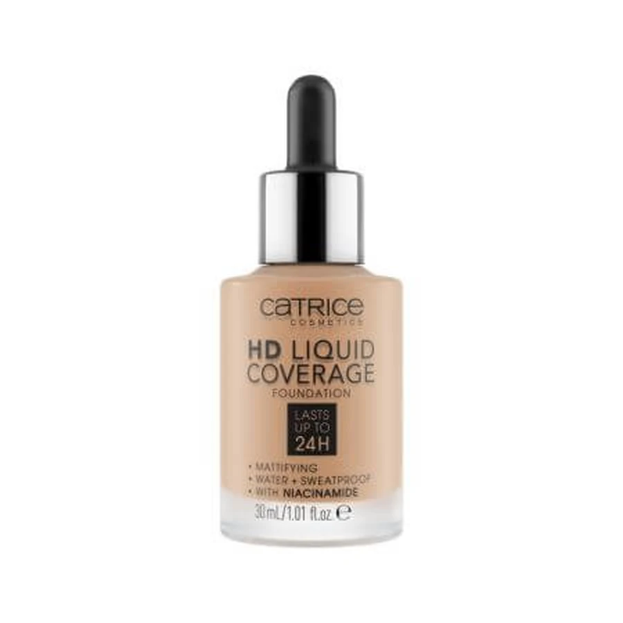 Foundation, 050 Rosy Ash, HD vloeibare dekking, ml, Catrice