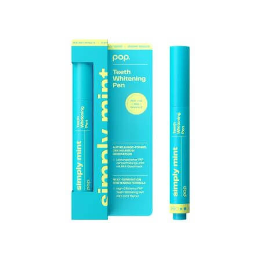 Tanden Bleken Pen, Pop Tanden Bleken Pen Simply Mint, 4 ml, Smilepen Pop
