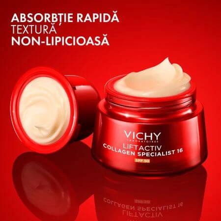 Vichy Liftactiv Collageen Specialist 16 Anti-Rimpel Dagcrème SPF 50, 50 ml, Vichy