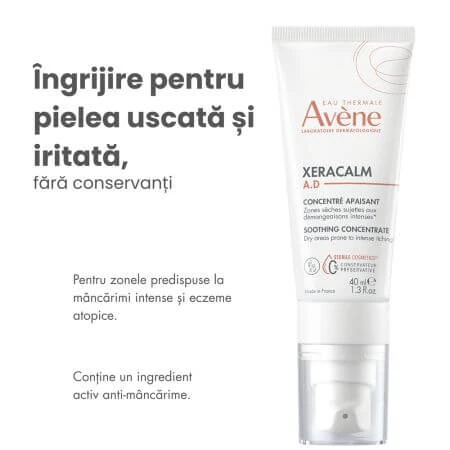 Xeracalm soothing anti-itch anti-itch concentrate, 40 ml, Avene