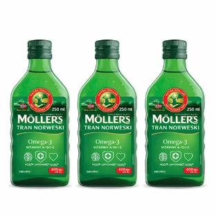 Moller's Norwegian Dietary Food, over 3 years, natural flavor, 3x250 ml