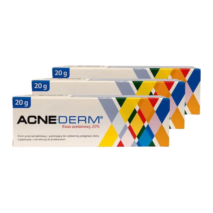Acne-Derm Azelaïnezuur 20%, 3×20 g, Unia