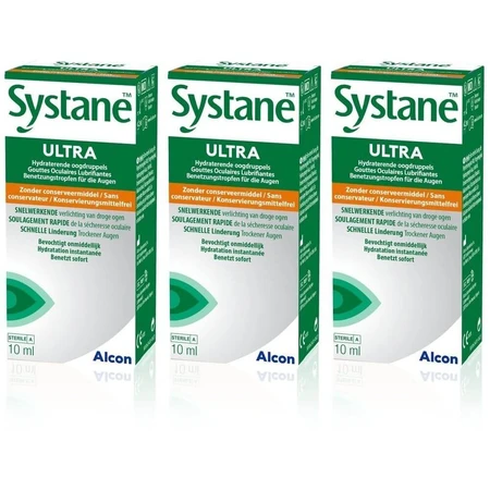 Systane Ultra moisturizing eye drops, 3 x 10 ml, Alcon