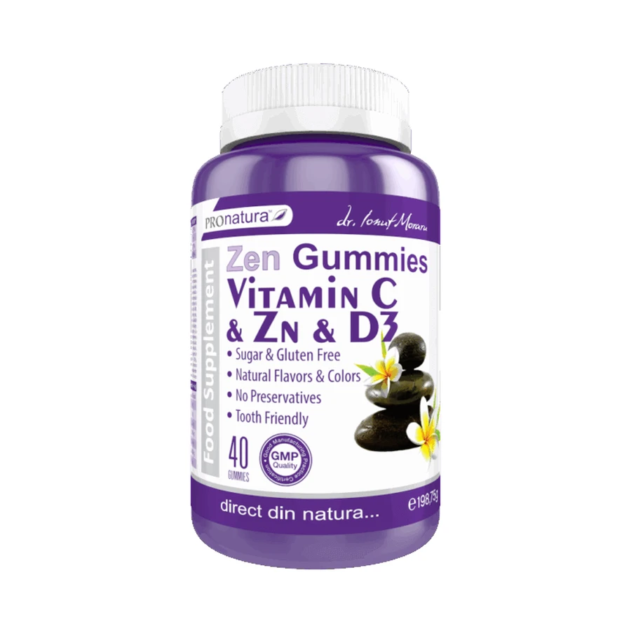 Zen Gummies Vitamina C & Zn & D3 40 gominolas