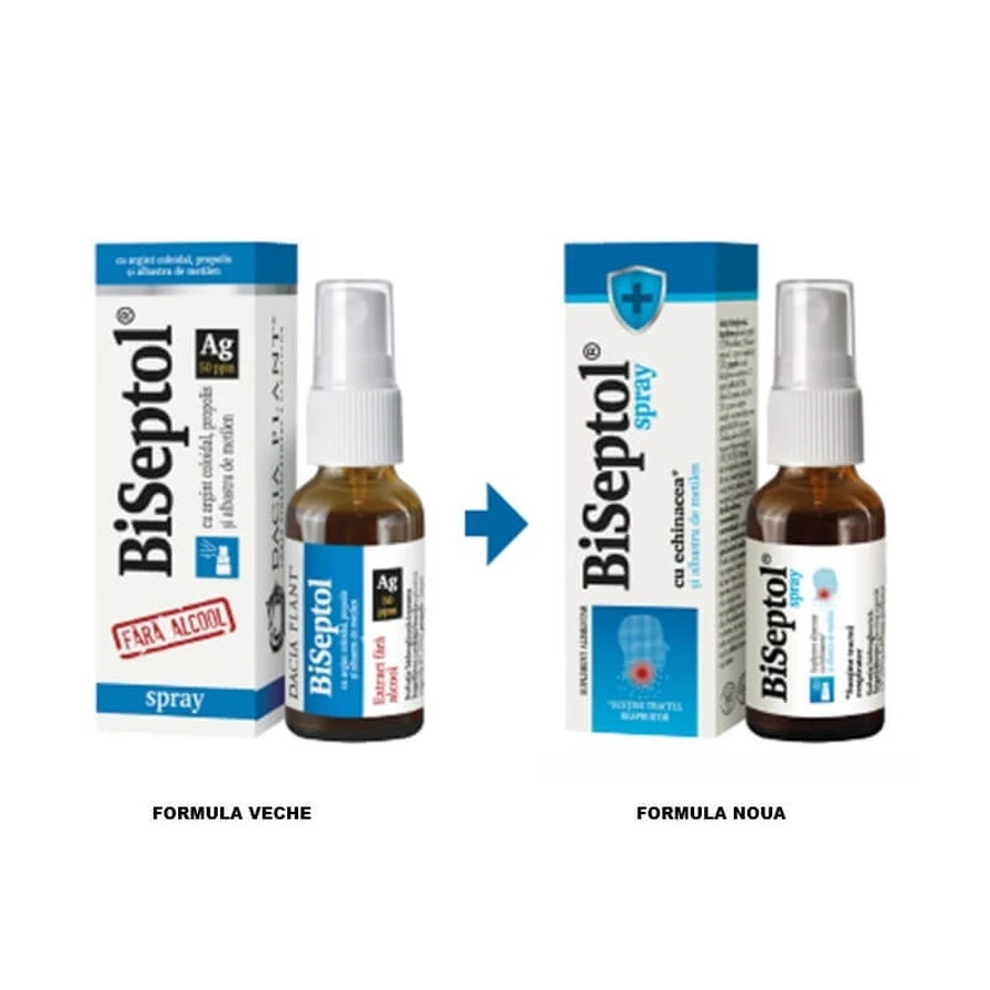 Biseptol Spray with Methylene Blue and Echinacea, 20 ml, Dacia Plant