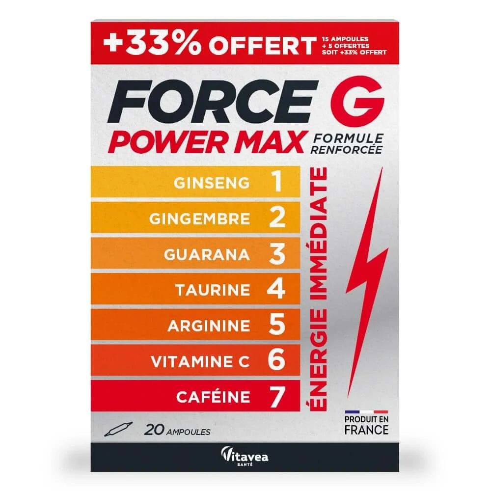 Vitavea Santé Force G Power Max Instant Energy 20 flesjes
