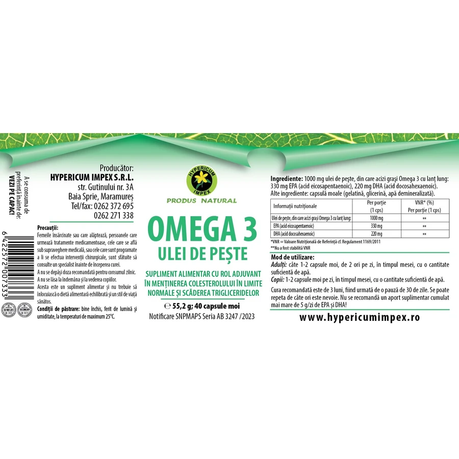 Omega 3 capsules van vis, 40 softgels