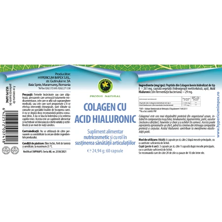 Collageencapsules met hyaluronzuur, 60 capsules