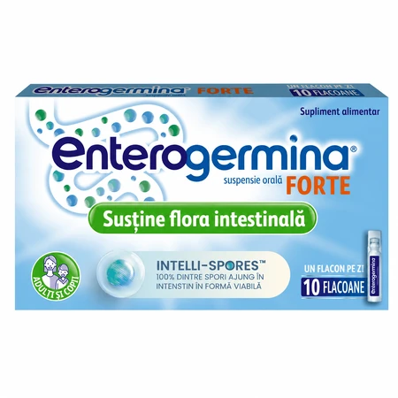 Enterogermina Forte 2×10 vials of 5 ml oral suspension, Sanofi