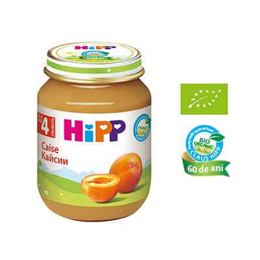 Purée d'abricots bio, +4 mois, 125 g, Hipp