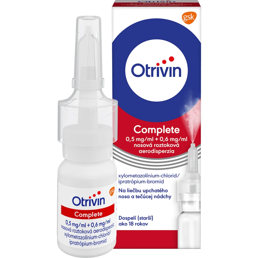 Otrivin Complete nasal spray for runny nose and stuffy nose 10 ml