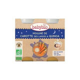 Purée de carottes et quinoa bio, +8mois, 2X200g, BabyBio