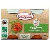 Bio-Karottenpüree, +4 Monate, 2x 130g, BabyBio