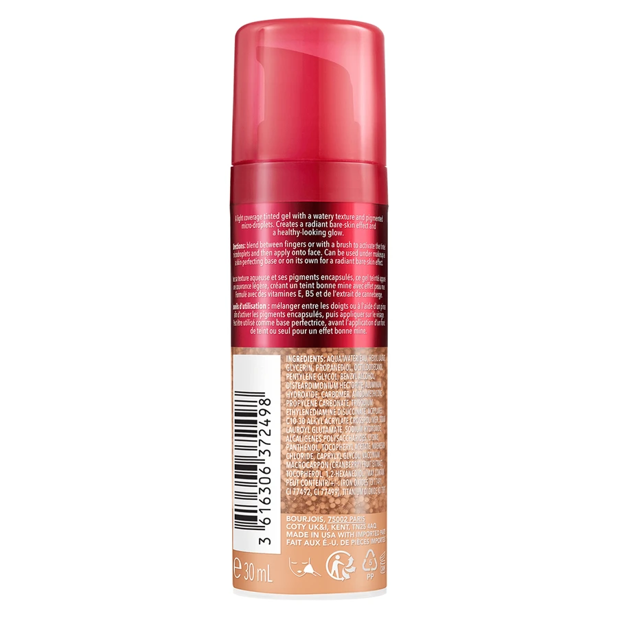 Bourjois Healthy Mix Glow Tint Essence, feuchtigkeitsspendende Essenz zum Ausgleich des Hauttons, 03 light medium, 30 ml