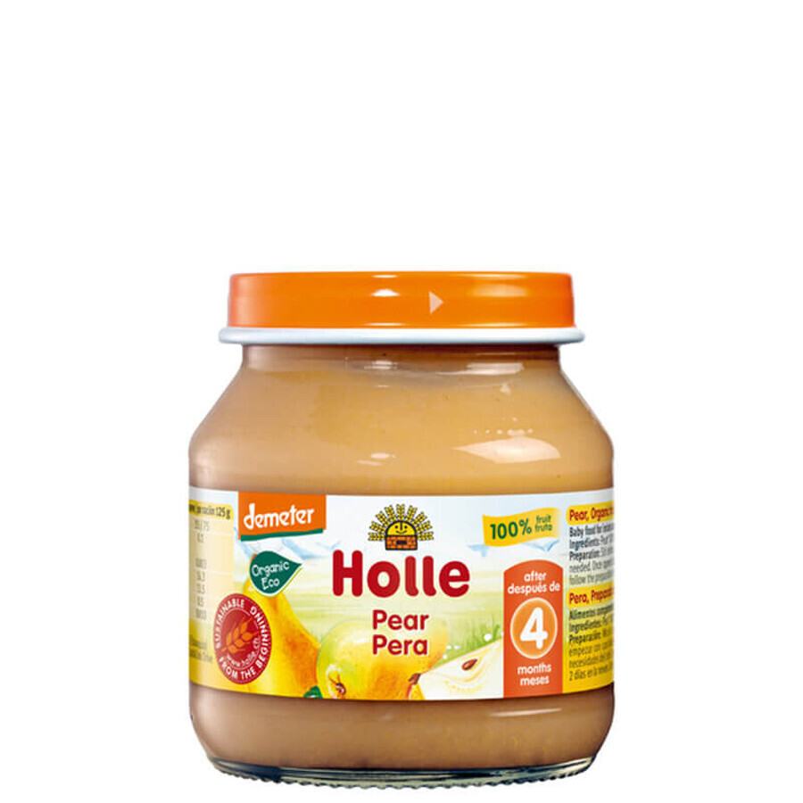 Purea di pere bio, 125 g, Holle Baby Food