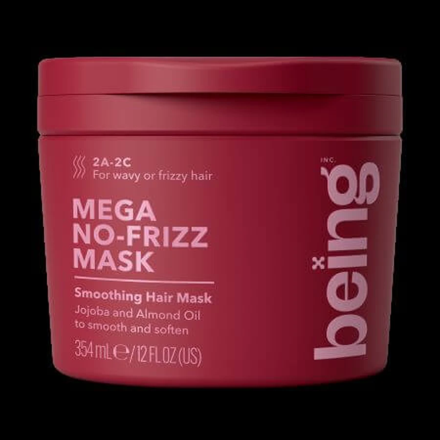 Masca pentru par ondulat sau rebel, Mega No Frizz, 354 ml, Being
