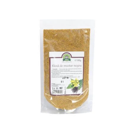 Zwarte mosterdmeel, 100 g, Groene natuurolie