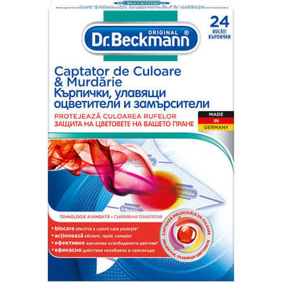 Kleur- en vuilophoudende servetten, 24 stuks, Dr. Beckmann