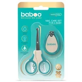 Nagelverzorgingsset voor baby's met schaartje en nagelknipper, Groen, 0 maanden+, Baboo