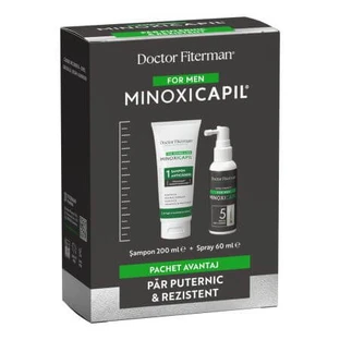 Men Minoxicapil Forfait cheveux forts et résistants, 60 ml + 200 ml, Doctor Fiterman
